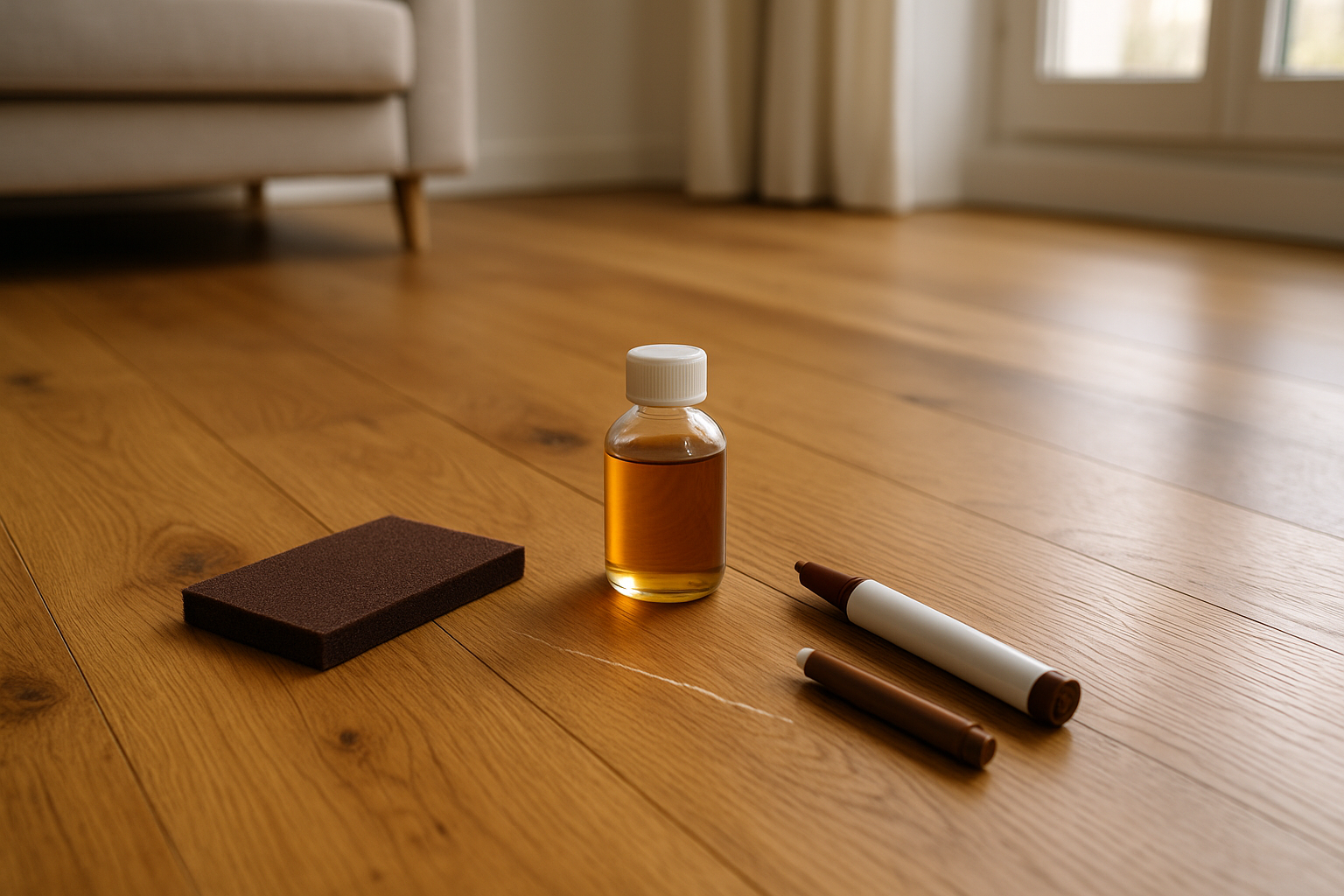 Wie bekommt man Kratzer aus Holzboden