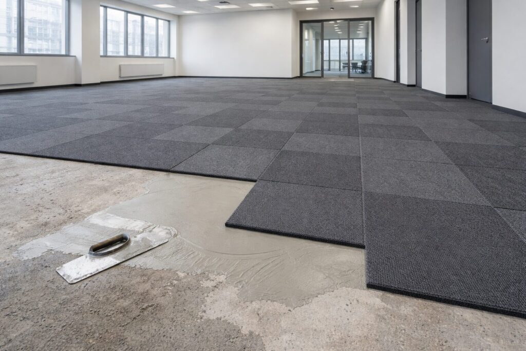 Welcher Untergrund für Teppichfliesen geeignet ist